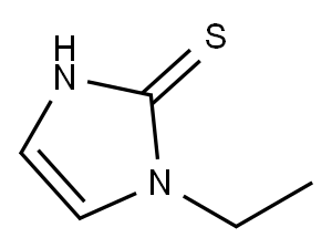 1-乙基-1H-咪唑-2-硫醇, 10583-83-2, 结构式