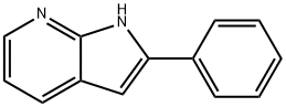 2-苯基-1H-吡咯并[2,3-B]吡啶 结构式