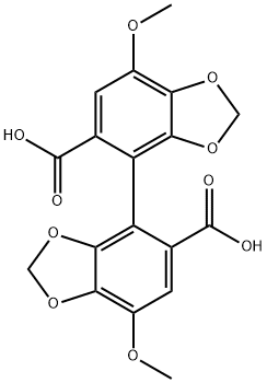 7,7'-DIMETHOXY-[4,4']BI[BENZO[1,3]DIOXOLYL]-5,5'-DICARBOXYLIC ACID Structure