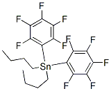 ジブチルビス(ペンタフルオロフェニル)スタンナン 化学構造式