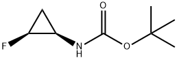 Carbamic acid, (2-fluorocyclopropyl)-, 1,1-dimethylethyl ester, cis- (9CI) 结构式