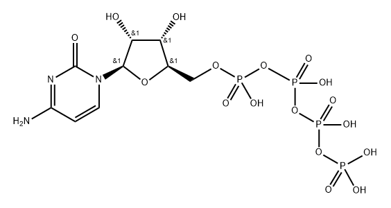 cytidine 5'-tetraphosphate 结构式