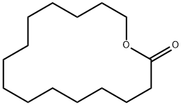 Cyclopentadecanolide Struktur