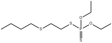 Dithiophosphoric acid O,O-diethyl S-[2-(butylthio)ethyl] ester Structure