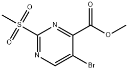2-甲砜基-5-溴-4-嘧啶甲酸甲酯 结构式