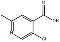 5-クロロ-2-メチルイソニコチン酸 化学構造式