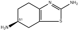 (S)-(-)-2,6-ジアミノ-4,5,6,7-テトラヒドロベンゾチアゾール 化学構造式