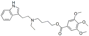 3,4,5-Trimethoxybenzoic acid 4-[ethyl[2-(1H-indol-3-yl)ethyl]amino]butyl ester 结构式