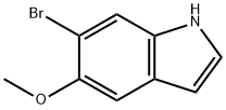 6-溴-5-甲氧基-1H-吲哚, 106103-36-0, 结构式