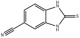 1,3-DIHYDRO-2-THIOXO-1H-BENZIMIDAZOLE-5-CARBONITRILE, 106135-31-3, 结构式