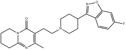 利培酮 结构式
