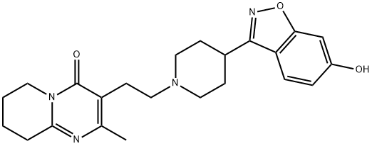6-Desfluoro-6-hydroxy Risperidone Structure