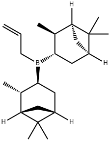 (+)-IPC2B(烯丙基)硼烷 结构式