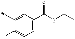 N-ETHYL 3-BROMO-4-FLUOROBENZAMIDE 结构式