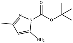 5-アミノ-3-メチル-1H-ピラゾール-1-カルボン酸TERT-ブチル 化学構造式