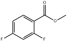 METHYL 2,4-DIFLUOROBENZOATE Structure