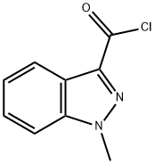 1-甲基-1H-吲唑-3-甲酰氯 结构式