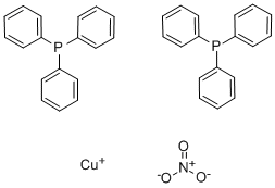 (1,10-菲啰啉)双(三苯基磷)硝酸铜 二氯甲烷络合物, 106678-35-7, 结构式