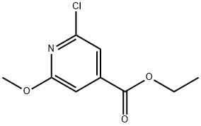 4-Pyridinecarboxylic acid, 2-chloro-6-Methoxy-, ethyl ester Structure