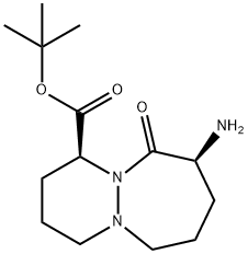 1-(S)-顺式-9-氨基八氢-10-氧代-6H-哒嗪并[1,2-A][1,2]二氮杂卓-1-羧酸叔丁酯, 106860-20-2, 结构式
