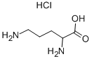 DL-鸟氨酸盐酸盐 结构式