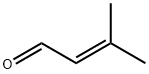 3-甲基-2-丁烯醛, 107-86-8, 结构式