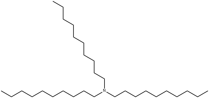 N,N-二癸基癸胺(三癸胺) 结构式