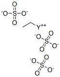 Tris(sulfuric acid ethyl)yttrium salt Struktur