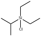 ジエチルイソプロピルシリル クロリド 化学構造式