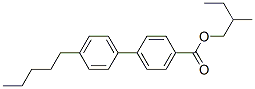 4'-Pentyl-4-biphenylcarboxylic acid 2-methylbutyl ester Structure
