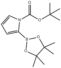 1-叔丁氧羰基-2-吡咯硼酸频呢醇酯, 1072944-98-9, 结构式