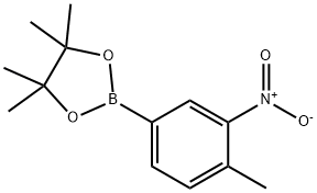 4-メチル-3-ニトロフェニルボロン酸ピナコールエステル 化学構造式