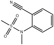 N-(2-氰基苯基)-N-甲基甲磺酰胺, 1073159-70-2, 结构式