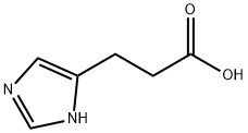 3-(3H-イミダゾール-4-イル)プロパン酸 化学構造式
