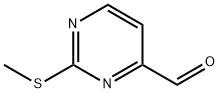 2-甲硫基-嘧啶-4-甲醛, 1074-68-6, 结构式