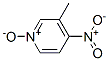 3 - 甲基-4 - 硝基吡啶-N-氧化物, 1074-73-2, 结构式