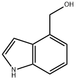 1H-吲哚-4-基甲醇 结构式