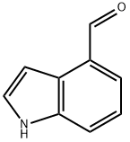 4-吲哚甲醛, 1074-86-8, 结构式