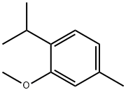 :2-Isopropyl-5-methylanisole Structure