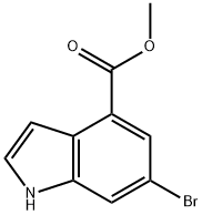 6-溴-4-吲哚甲酸甲酯, 107650-22-6, 结构式