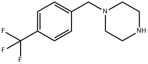 1-(4-トリフルオロメチルベンジル)ピペラジン 化学構造式