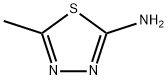 2-アミノ-5-メチル-1,3,4-チアジアゾール 化学構造式