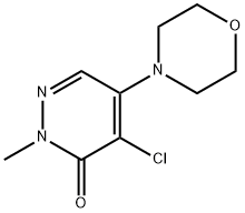 4-氯-2-甲基-5-吗啉代哒嗪-3(2H)-酮, 1080-85-9, 结构式