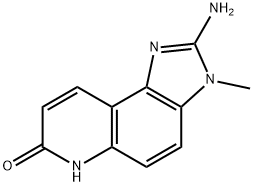 2-Amino-3,6-dihydro-3-methyl-7H-imidazo[4,5-f]quinolin-7-one Structure