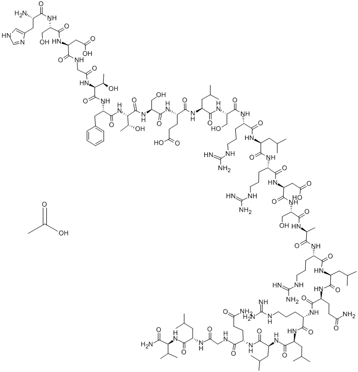 醋酸胰泌素, 10813-74-8, 结构式