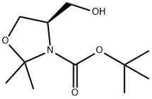 (R)-4-HYDROXYMETHYL-2,2-DIMETHYL-OXAZOLIDINE-3-CARBOXYLIC ACID TERT-BUTYL ESTER Structure