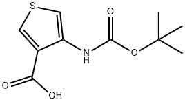 4-叔丁氧羰基氨基-3-噻吩甲酸, 108180-63-8, 结构式