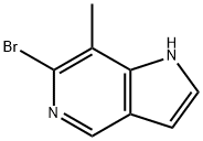 6-溴-7-甲基-1H-吡咯并[3,2-C]吡啶, 1082040-89-8, 结构式