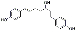 1,7-Bis(4-ヒドロキシフェニル)hept-6-エン-3-オール 化学構造式