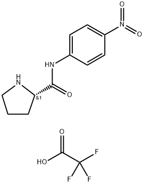 L-脯氨酸对硝基苯胺三氟乙酸盐 结构式